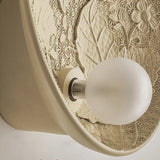French Imperial Wall Lamp  Embossed Leaf Pattern Round Sconce - Product detail 6