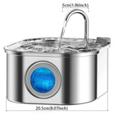 Pet Water Fountain  LED Indicator Stainless Steel Design - Product detail 22
