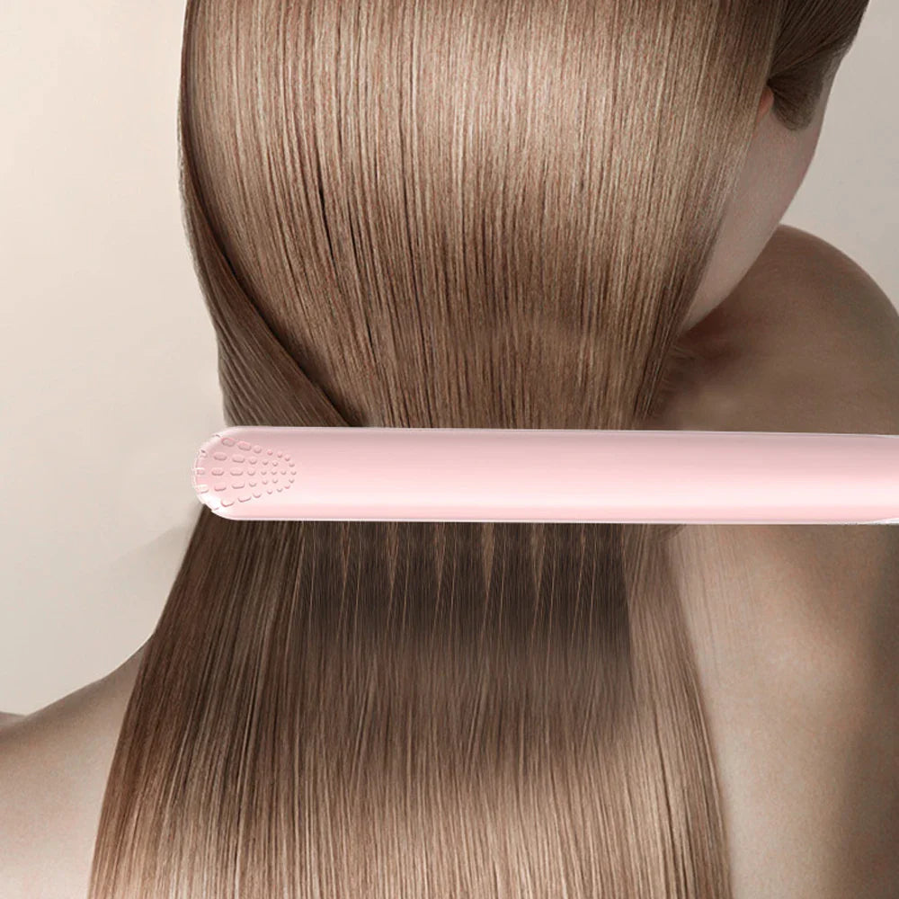 Ceramic Hair Straightener  Dual-Function Styling Tool Pink - Product example