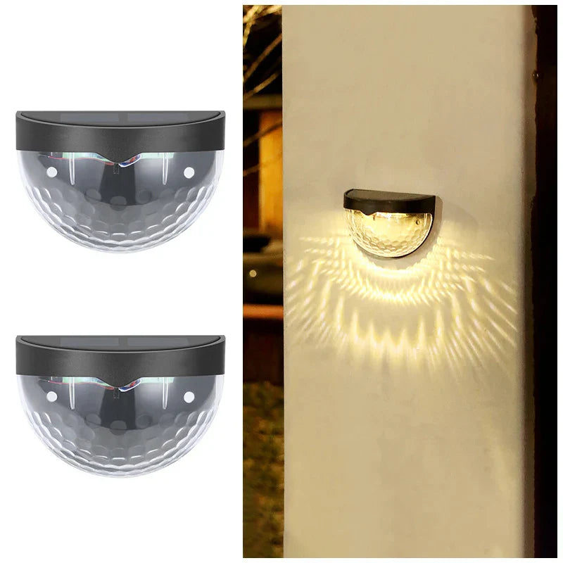Solar Garden Wall Lights  Sunburst Pattern LED Outdoor Lighting - Product detail 7