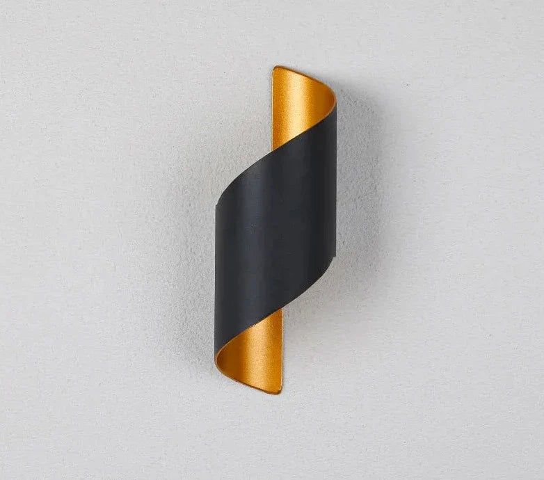 Modern Wall Light  Black Iron Curved Design - Product detail 8