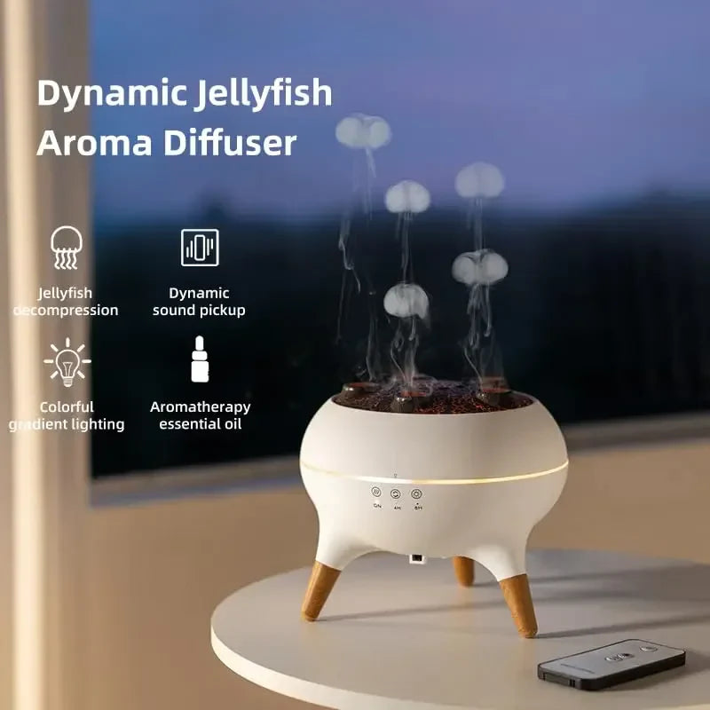 Smart Essential Oil Diffuser  Jellyfish Design With Remote Control - Product detail 7