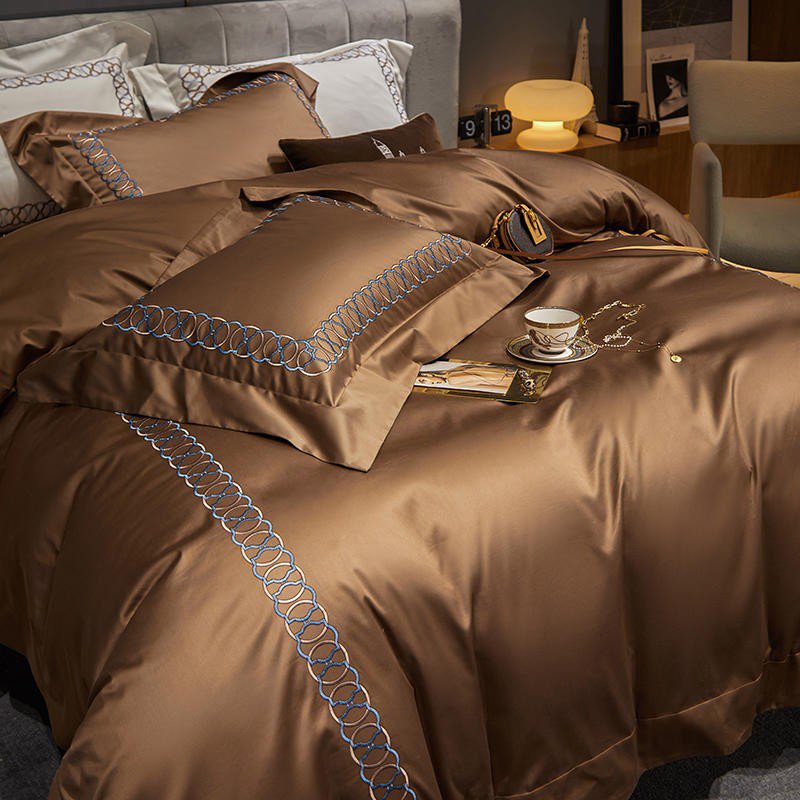 Egyptian Cotton Duvet Set  Premium Embroidered Bedding Collection - Product detail 7