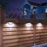 Solar Garden Wall Lights  Sunburst Pattern LED Outdoor Lighting - Detailed view