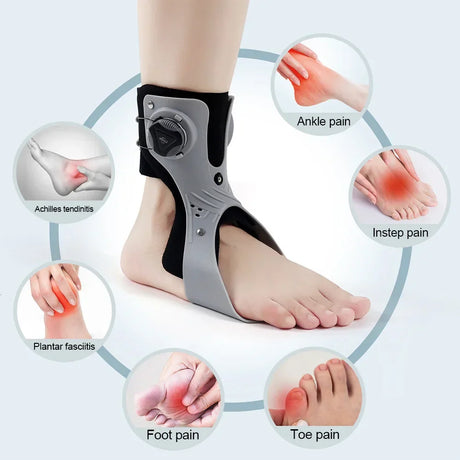 Medical Ankle Support Brace  Adjustable Orthopedic Foot Drop Support - Product showcase