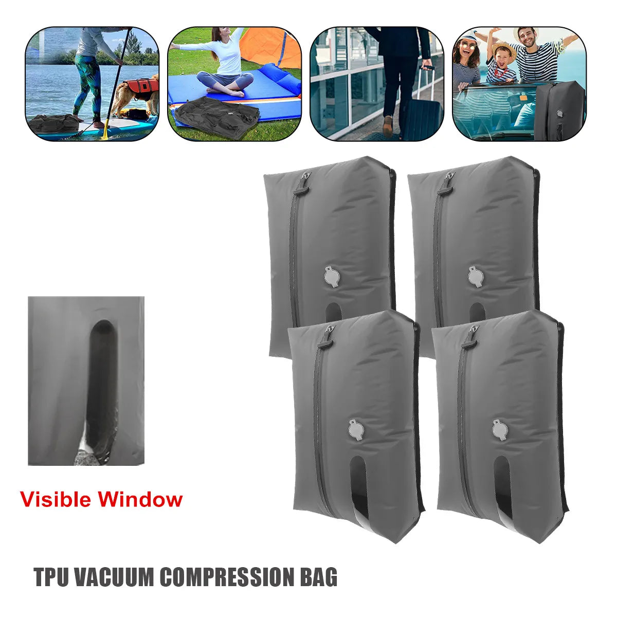 Travel Compression Storage Bags  TPU Waterproof Space Saver - Product detail 5