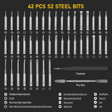 Precision Electric Screwdriver Set  Magnetic 42-Bit Professional Kit - Detailed view