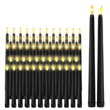 LED Black Taper Candles  Flameless Gothic Dining Decor - Product detail 5