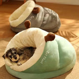 Cozy Pet Slipper Bed  Plush Coral Fleece Winter Nest - Product showcase