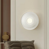 Modern French Wall Light  Fluted Milk White Design - Product example