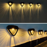 Solar Wall Light  Egyptian Pattern Glass Panel - Product example