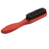 Professional Teasing Brush  Boar Bristle Wooden Handle - Detailed view