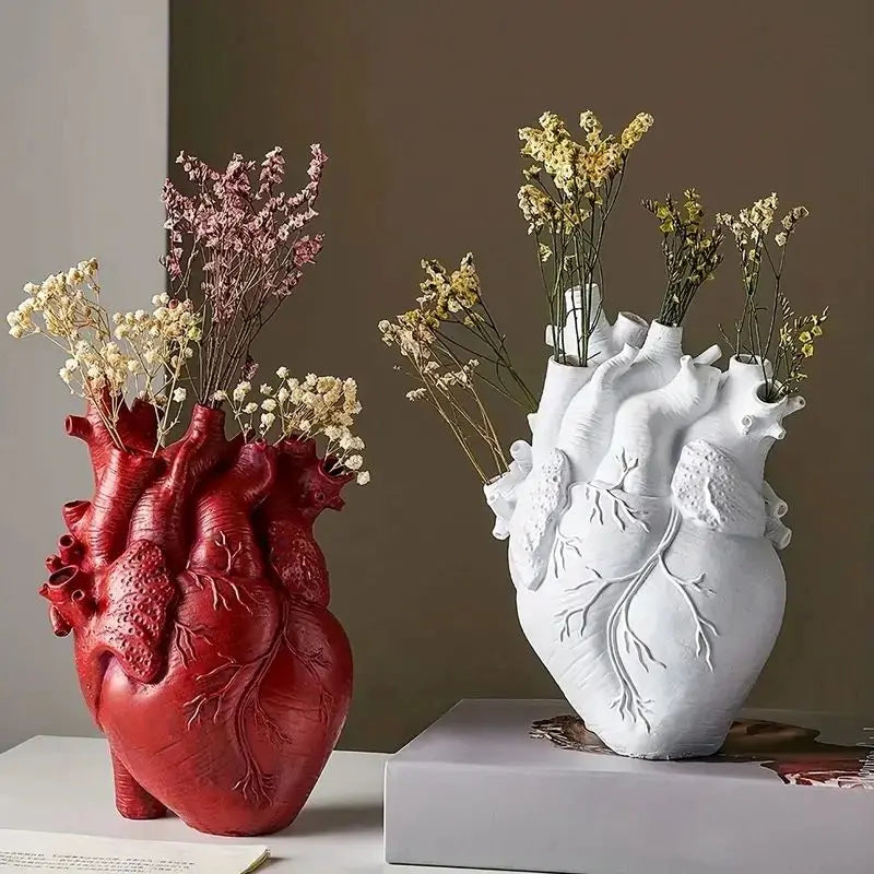 Anatomical Heart Vase  Modern Art Decor Sculpture - Product detail 5