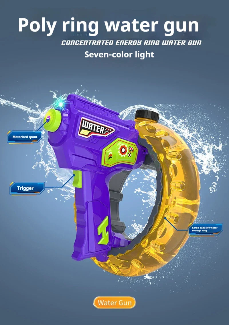 Kids Water Blaster Gun  LED Light-Up Wrist Ring Design - Product detail 8