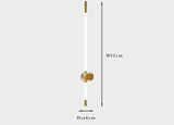 Modern LED Wall Light  Linear Brass and White Design - Product detail 16