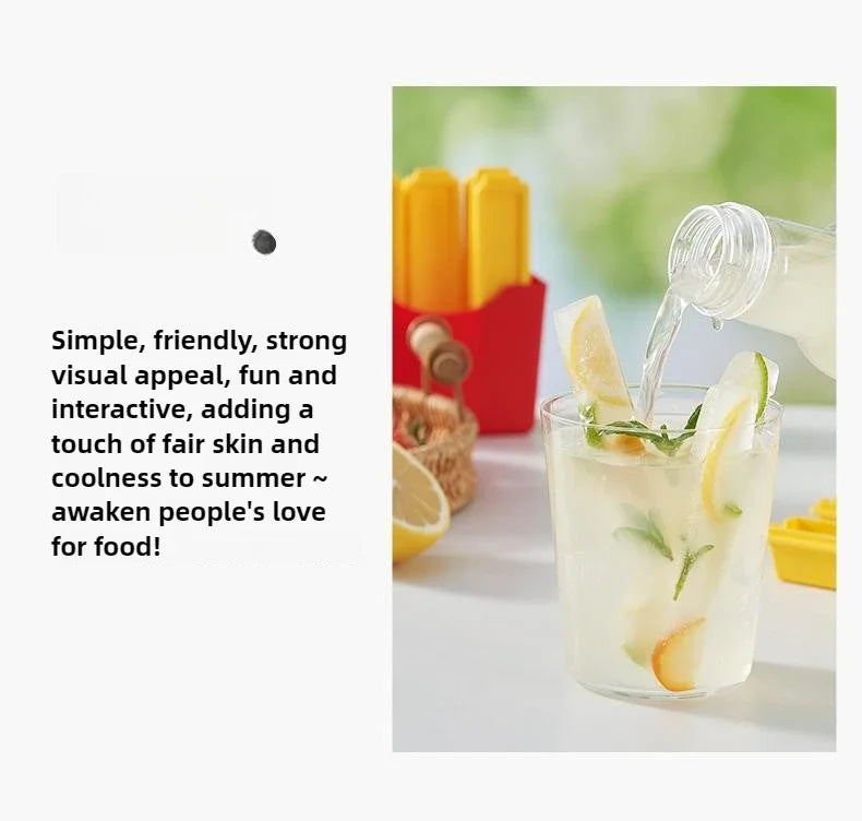 Long Ice Stick Mold  Slim Silicone French Fries Design - Product detail 9