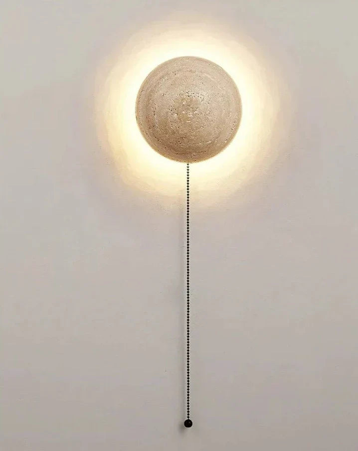 Travertine Wall Light  Natural Stone Half-Round Design - Product detail 9
