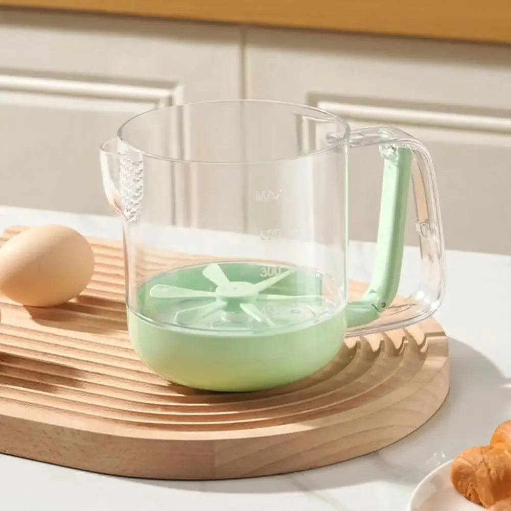 Kitchen Mixing Cup  Manual Stirring Beater With Spring Handle - Product detail 6