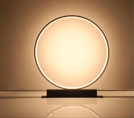 LED Circle Floor Lamp  Modern Aluminum Ring Design - Product detail 4