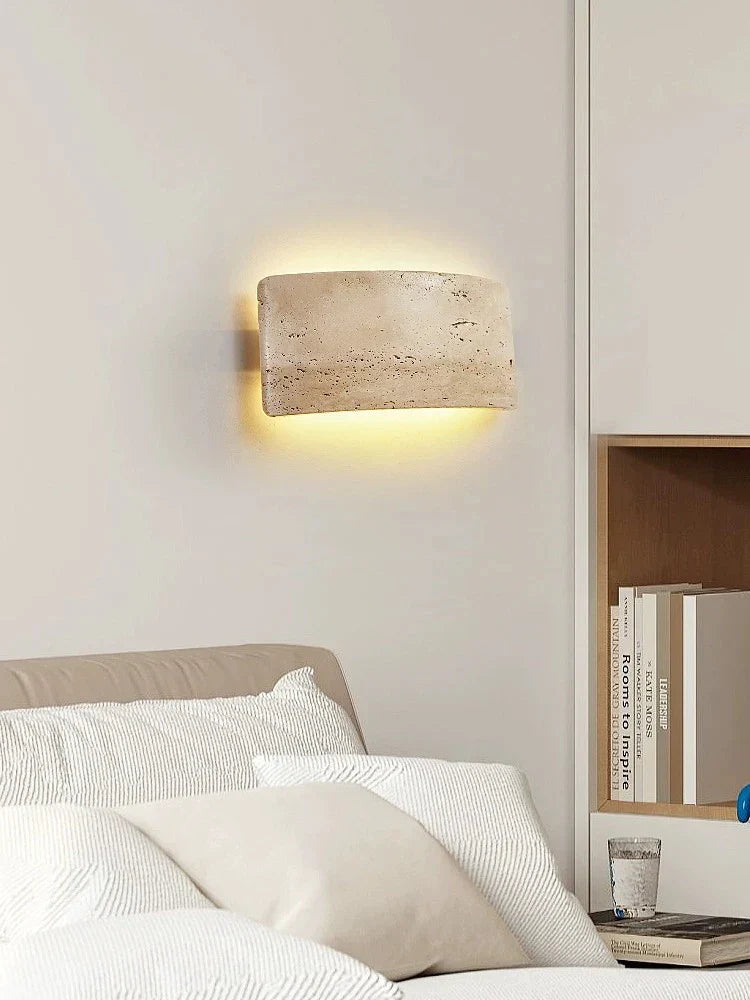 Modern Travertine Wall Lamp  Natural Stone LED Sconce - Product detail 6