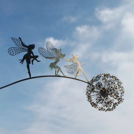 Fairy Garden Sculpture  Dandelion Metal Art Design - Product detail 9