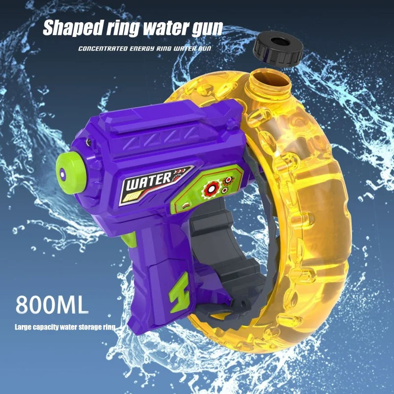 Kids Water Blaster Gun  LED Light-Up Wrist Ring Design - Product showcase