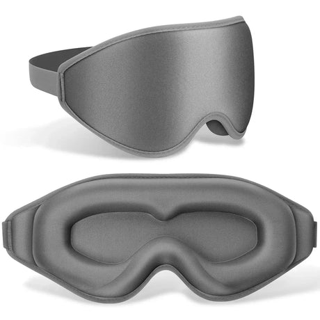 3D Contoured Sleep Mask  Memory Foam Light Blocking Design - Product showcase