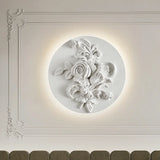Vintage Wall Lamp  French Round Floral Relief Design - Product detail 4