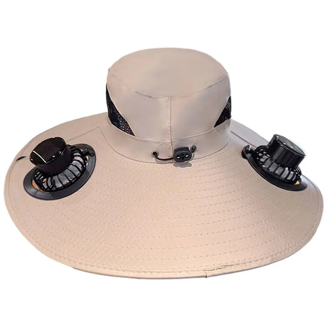 Solar Fan Sun Hat  Wide Brim Cooling Technology - Product detail 10