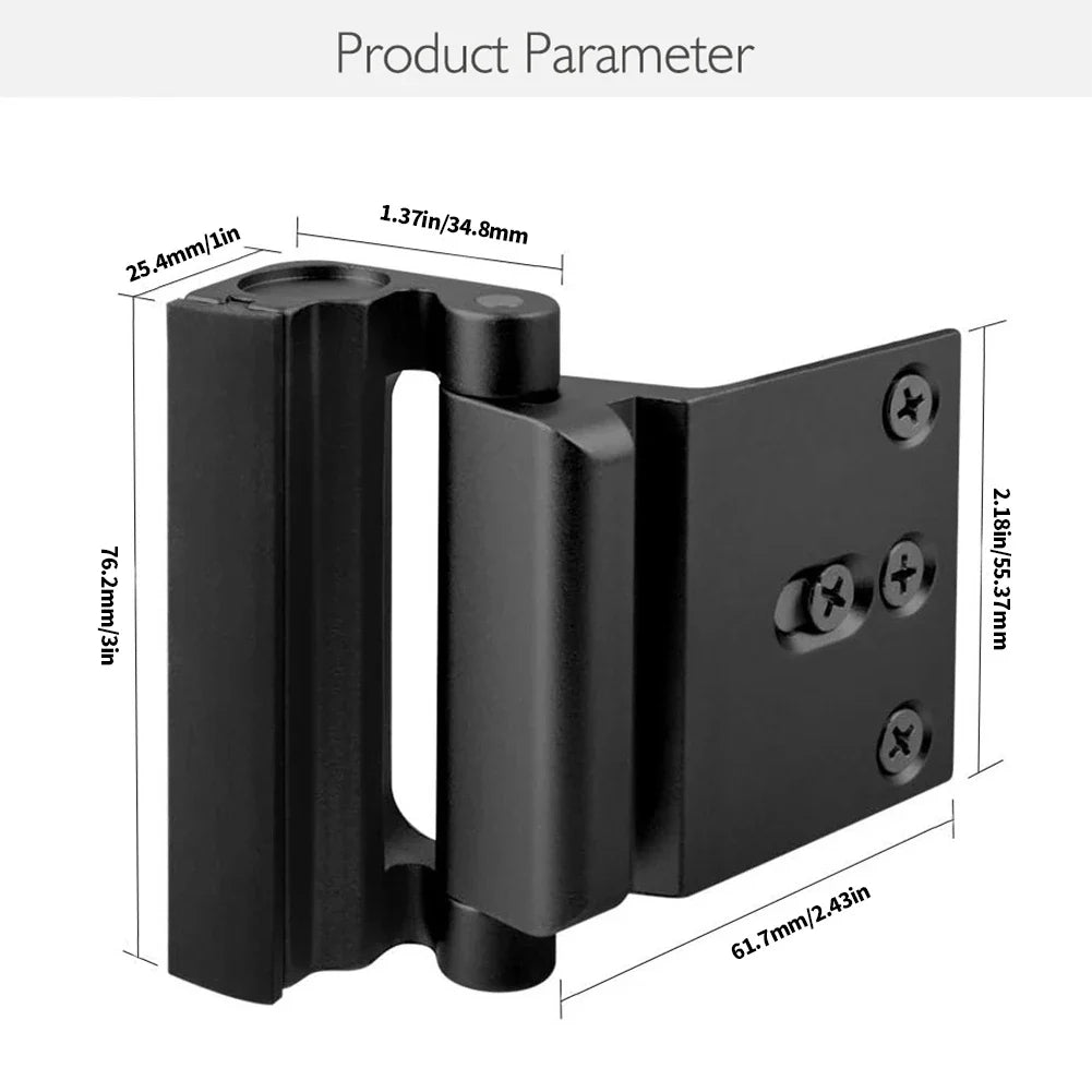 Smart Door Security Lock  Aluminum Alloy Childproof Latch - Product detail 7