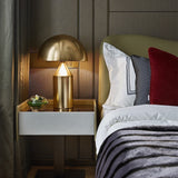 Modern Touch Table Lamp  Brushed Gold Dome Design - Product detail 5