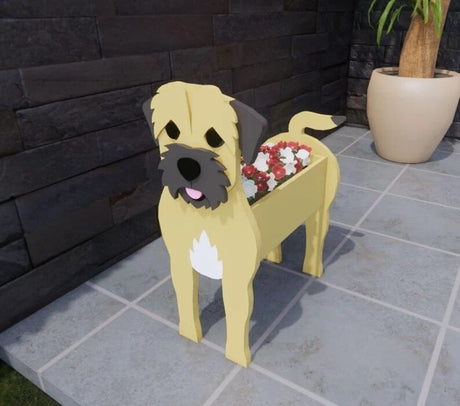 Boston Terrier Planter  Decorative Garden Dog Sculpture - Product detail 12