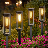Solar Garden Path Lights  Glass Panel LED Lanterns - Product detail 7