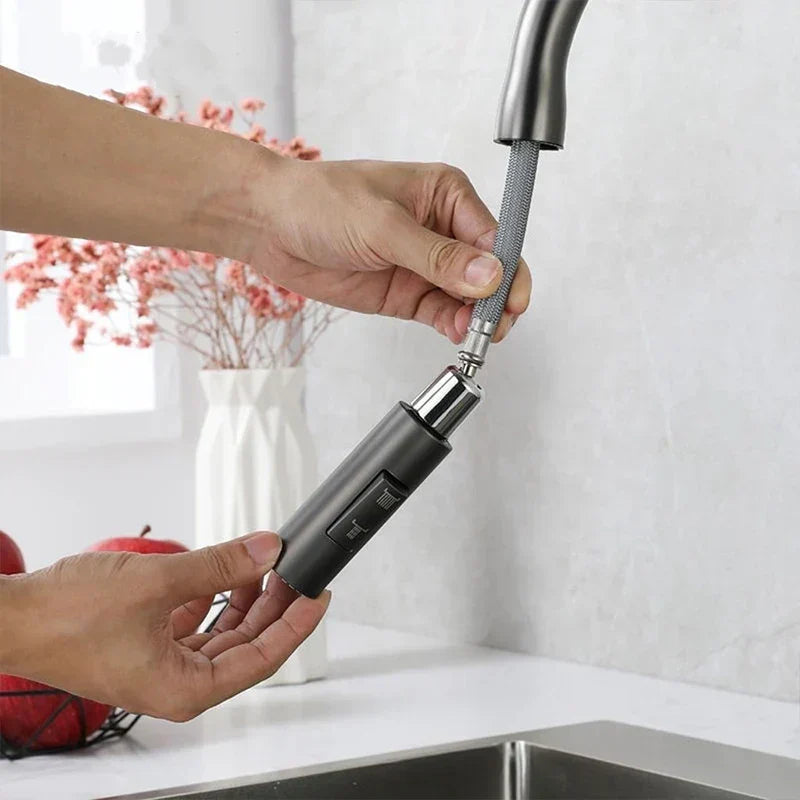 Modern Kitchen Faucet  Pull Down Spray Head With Dual Mode - Product detail 4