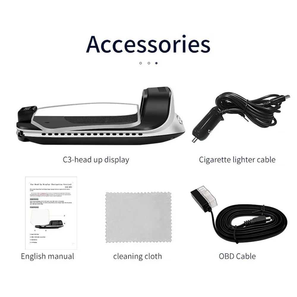 Smart Car HUD Display  GPS Navigation Projector With Speed Monitor - Product detail 11