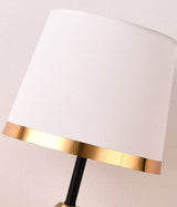 Modern Table Lamp  Black Shade Gold Trim Design - Product detail 4