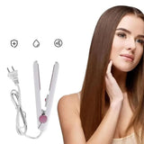 Mini Hair Straightener  Ceramic Plates Travel Size Tool - Detailed view