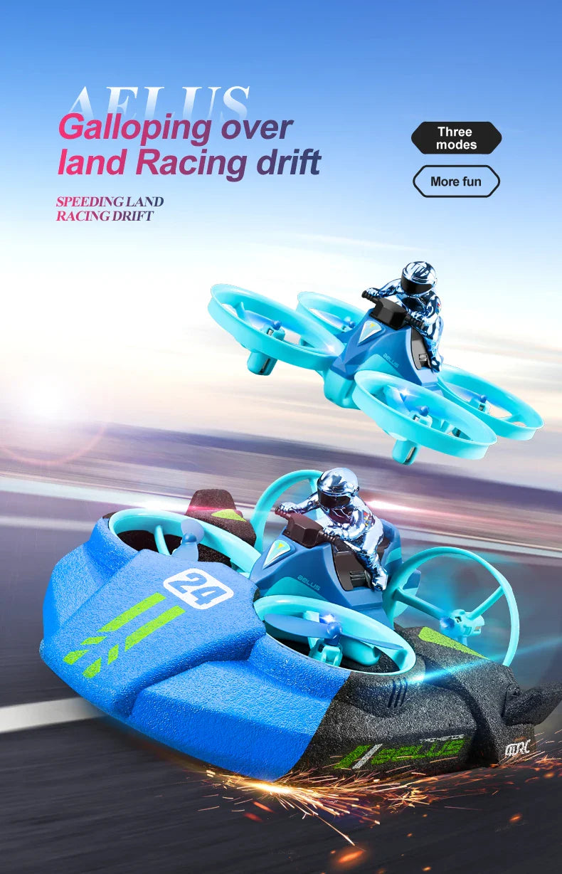 3-in-1 RC Drone Hovercraft  Water Land Air Vehicle - Product detail 8