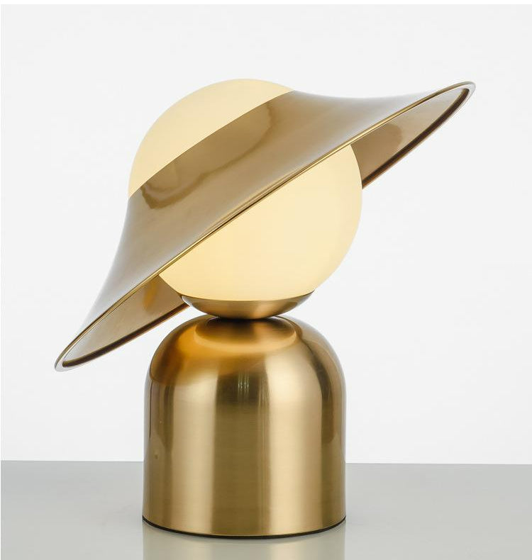 Nordic Table Lamp  Saturn Ring Gold Metal Design - Product detail 5