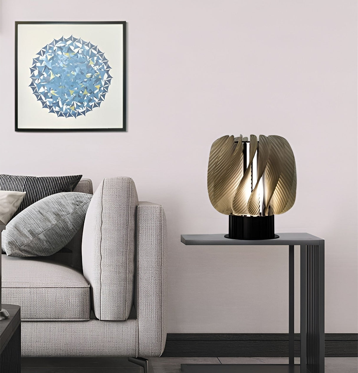 Modern Table Lamp  Sculptural Wave Design - Product detail 6