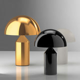 Modern Touch Table Lamp  Brushed Gold Dome Design - Detailed view
