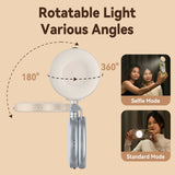 Magnetic Selfie Ring Light  Height Adjustable LED Phone Light - Product example