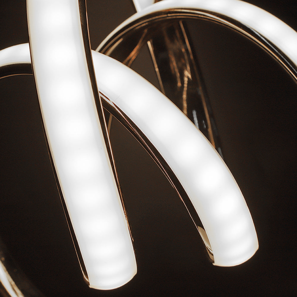 Modern LED Table Lamp  Spiral Aluminum Design - Product example