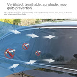 Magnetic Car Window Shade  UV Protection Mesh Curtains - Product detail 5