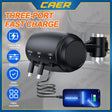 Multi-Port Car Charger  3-in-1 Retractable Fast Charging Hub - Product showcase