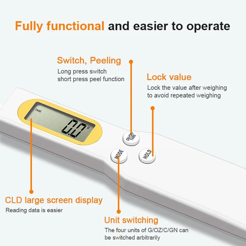 Digital Kitchen Scale Spoon  LCD Display Precision Measuring Tool - Product detail 9