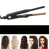 Mini Hair Straightener And Curler  Ceramic Tourmaline 2-in-1 Styler - Detailed view