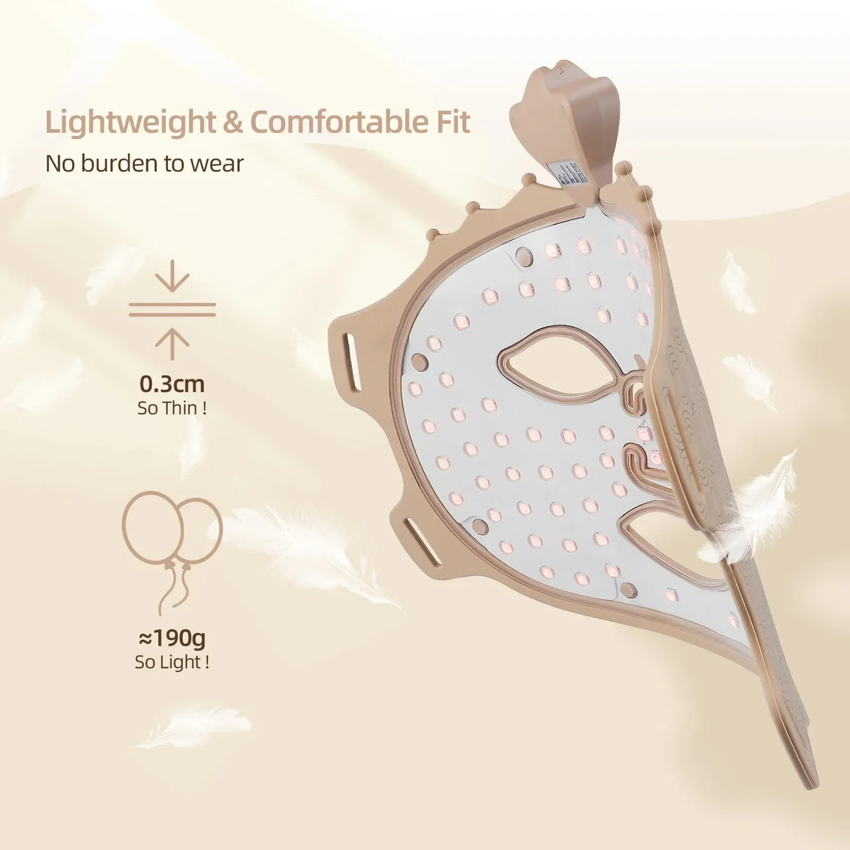LED Therapy Face Mask  Wireless Silicone Design - Product example