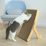 Modern Cat Lounge Bed  Natural Wood Frame with Sisal Mat - Product detail 4
