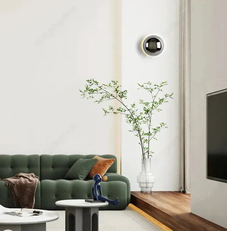 Modern Wall Sconce  Metallic Dome Light Fixture - Product detail 9